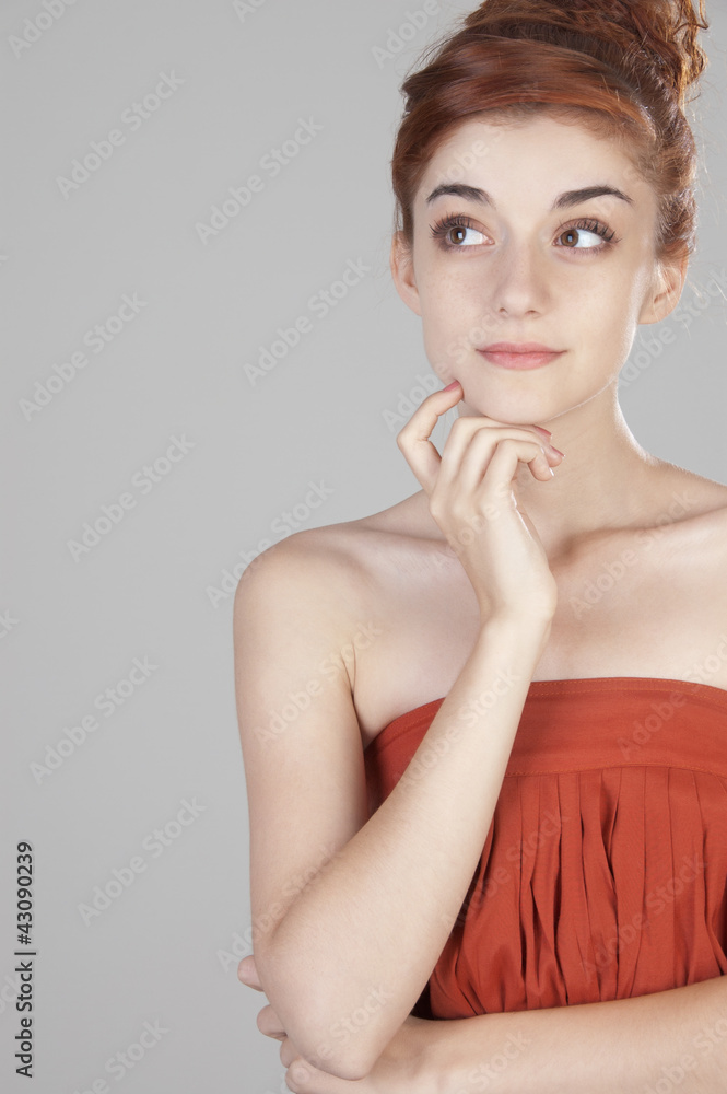 Beautiful red haired girl of nineteen Beautiful red haired girl of nineteen