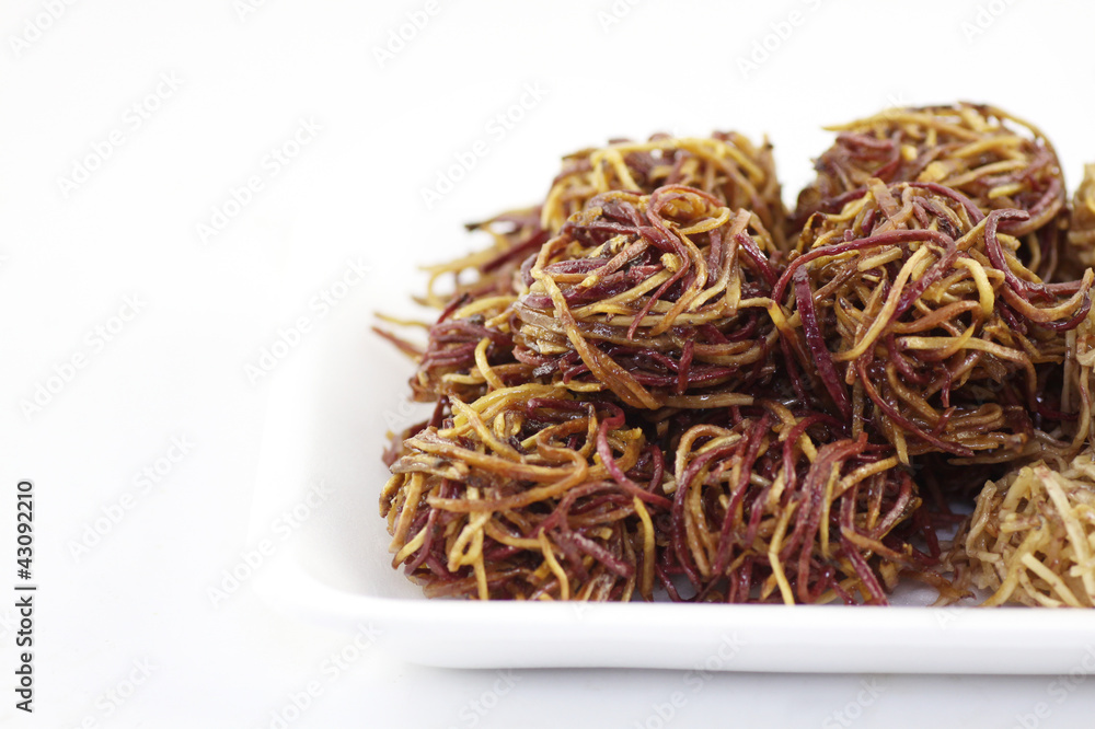 Taro Fritter sweet for between-meal edible