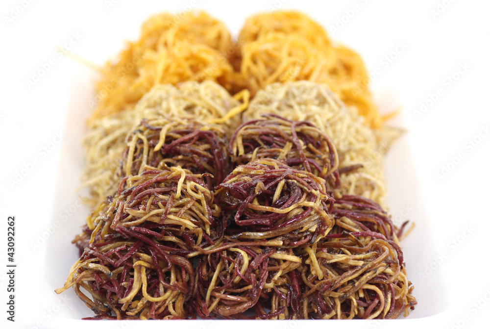 Taro Fritter sweet for between-meal edible at market Taro Fritter sweet for between-meal edible at market