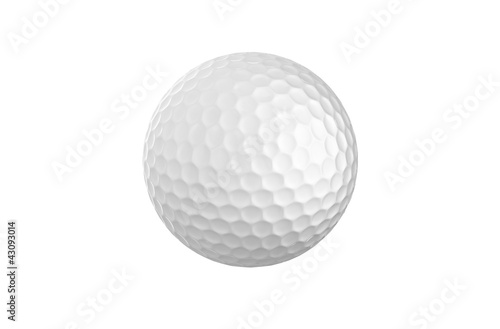 Golf ball isolated on white background