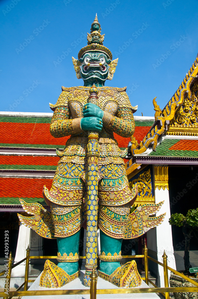 Giant at The temple in the Grand palace area.