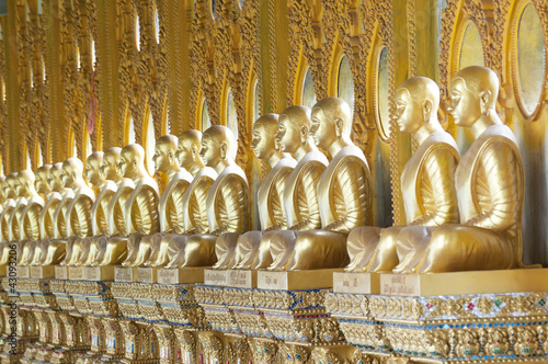 golden buddha in the temple,thailand