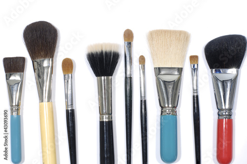 Professional make-up brushes