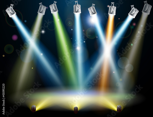 Dance floor or stage lights