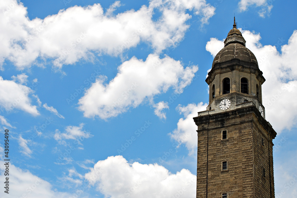 Old Bell Tower on a Blue Sky