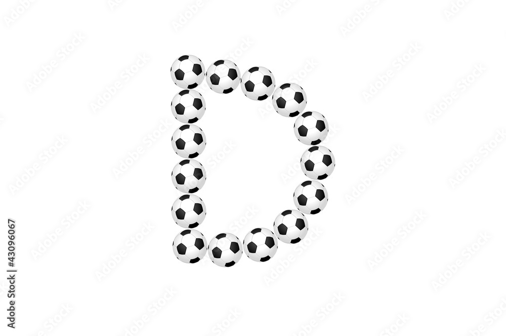 Soccer alphabet D Soccer alphabet D