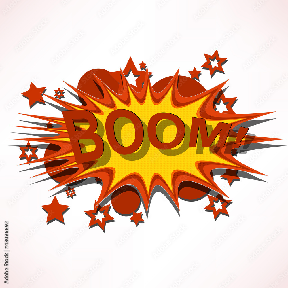 Boom. Comic book explosion. Boom. Comic book explosion.