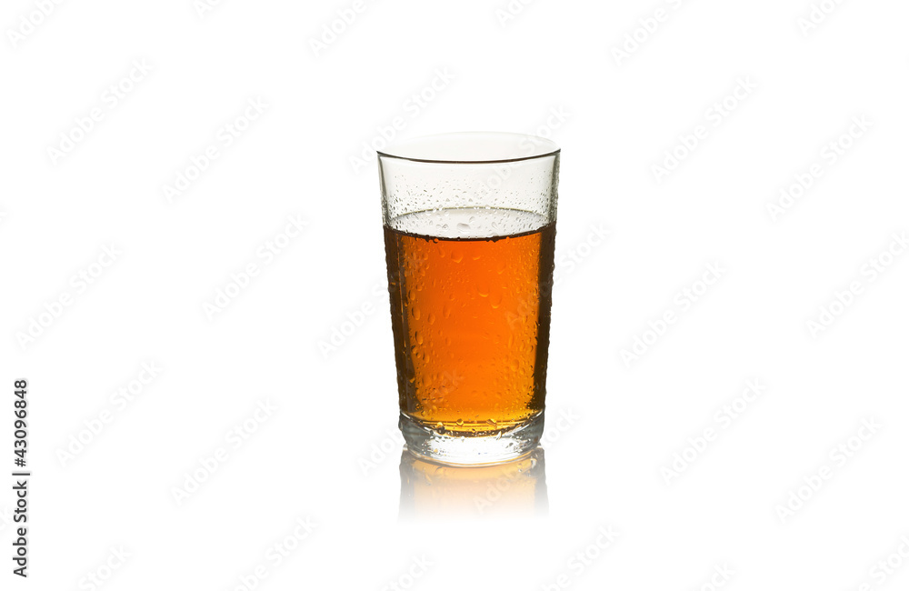 glass of tea isolated on a white glass of tea isolated on a white