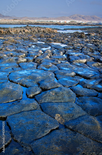 Low tide on the edge of El Cotillo, Fuerteventura photo