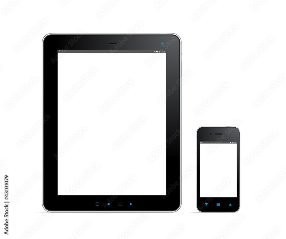 Tablet and phone Tablet and phone