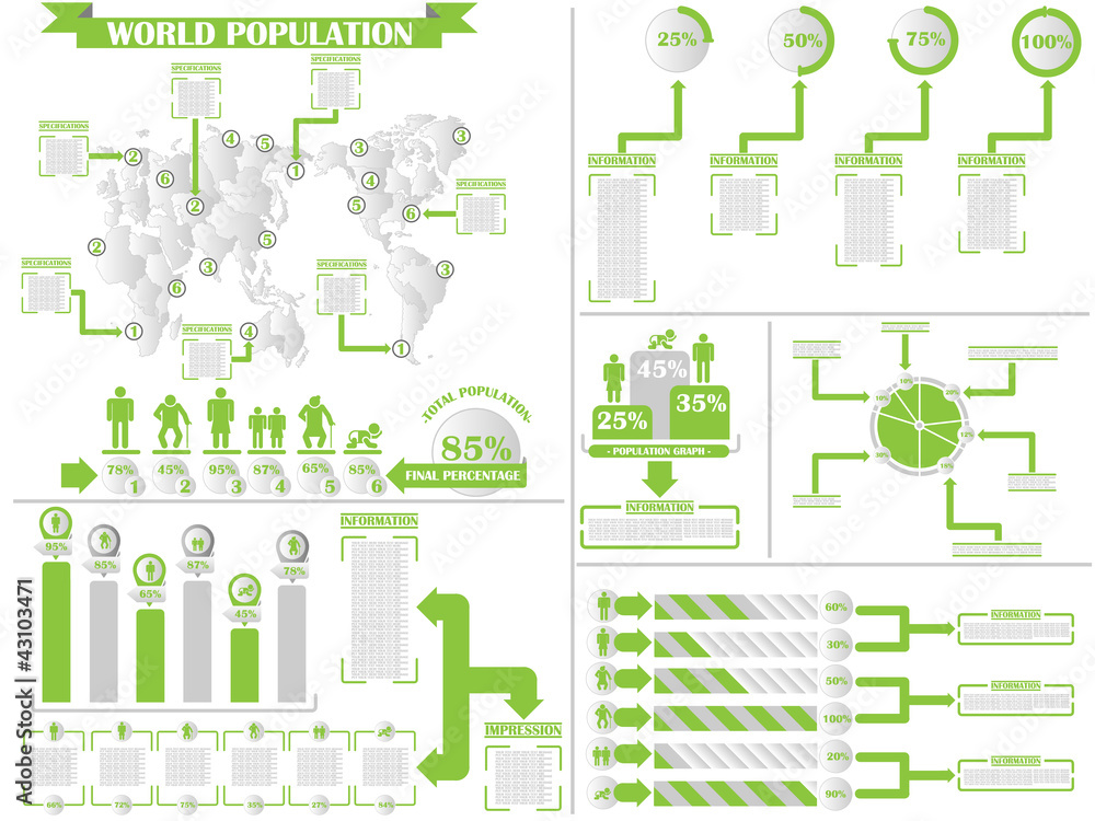 INFOGRAPHIC DEMOGRAPHICS 4 GREEN INFOGRAPHIC DEMOGRAPHICS 4 GREEN