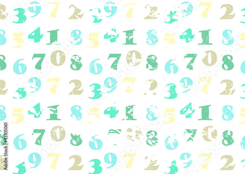 abstract vintage background with numbers