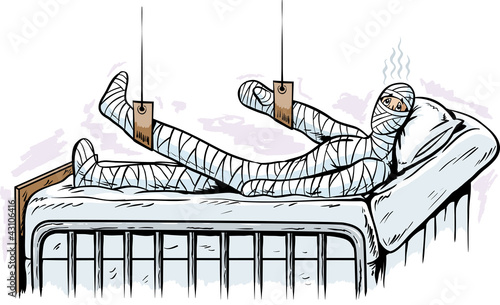Injured man