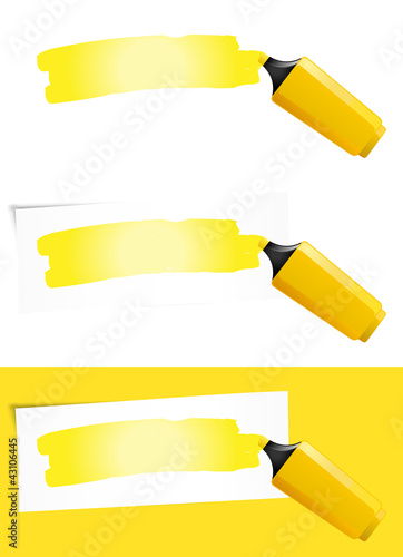 Yellow Felt Tip Pen