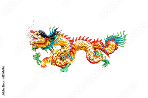 Chinese style dragon statue © sorapop