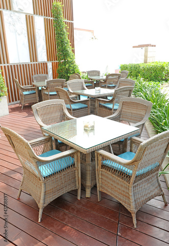 Fotografie Outdoor restaurant
