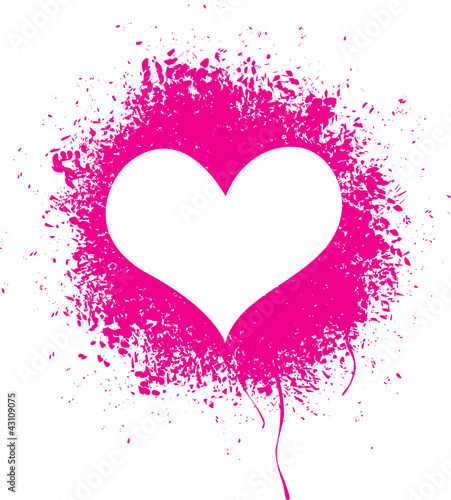 Sprayed heart