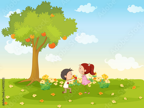 playing kids
