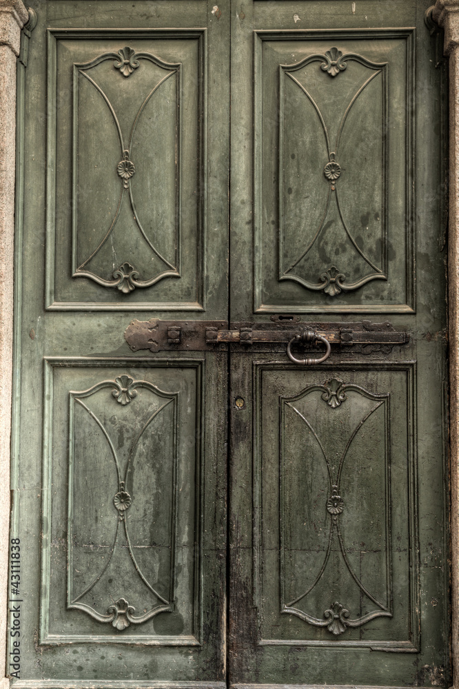 green medieval door green medieval door