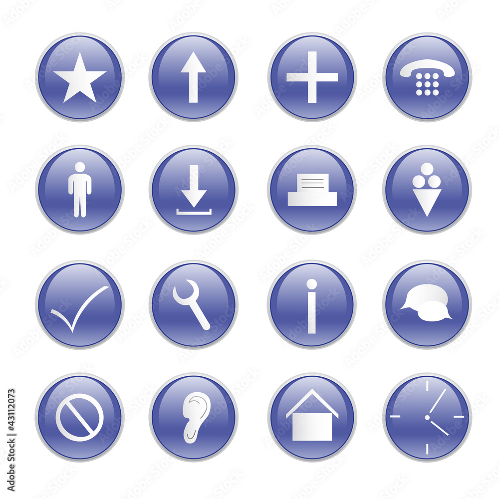 Blue button set Blue button set