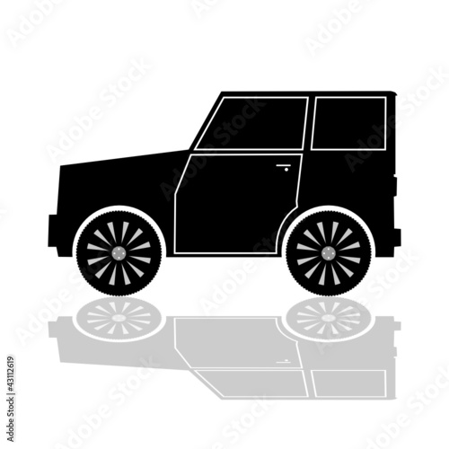 car in black color vector