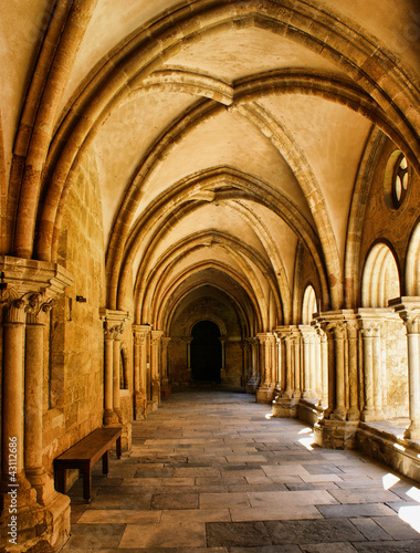 Cloister of Se Velha in Coimbra, Portugal