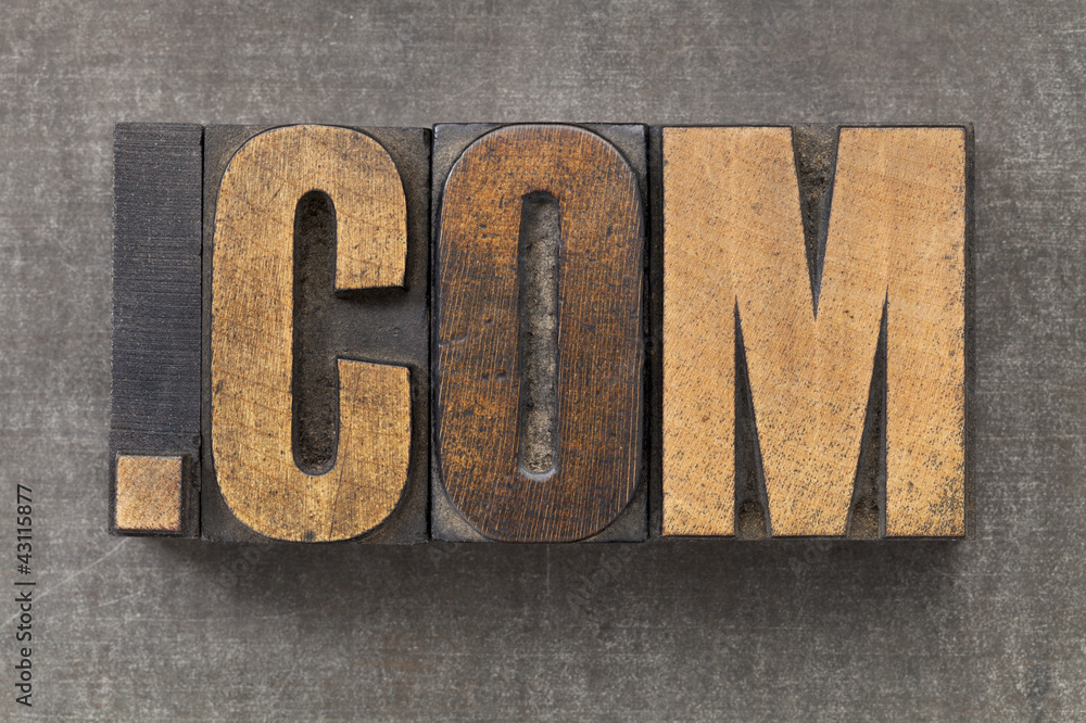 Fototapeta premium dot com internet domain