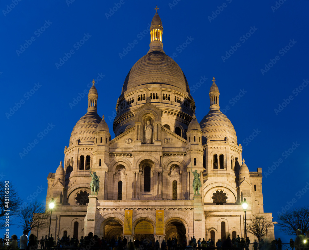 Sacre Coeur during the blue hour