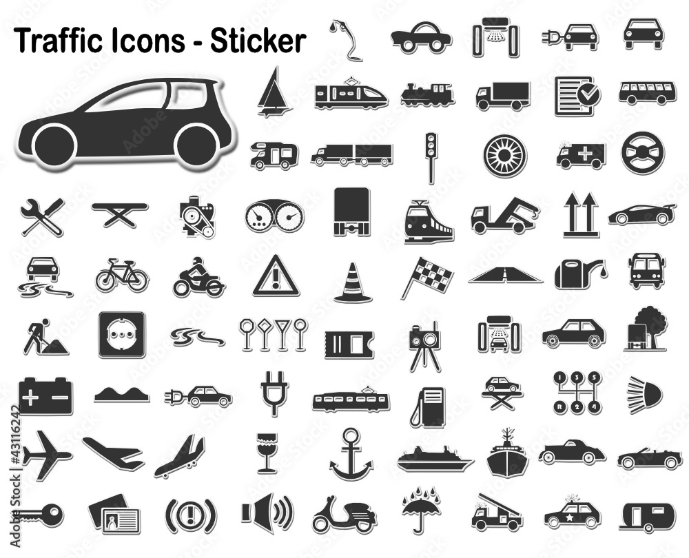 Traffic Sticker Set Traffic Sticker Set