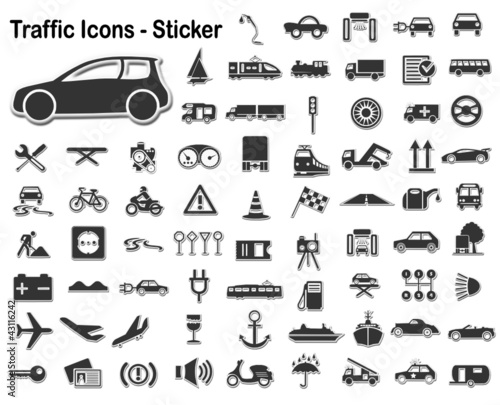 Traffic Sticker Set