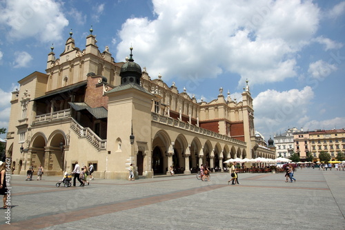 The Main Market Square in Cracow, Old Town, Poland photo