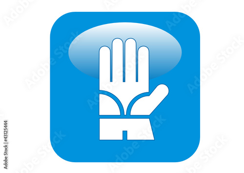 App - Warnung-Schutzhandschuhe tragen