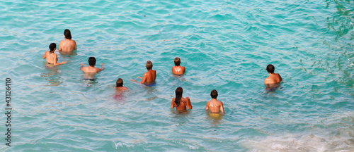 Photography Groupe de baigneurs