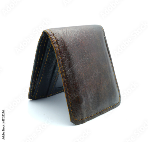 old leather wallet photo