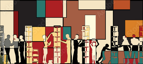 Library mosaic