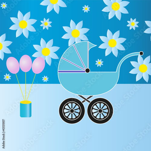 Baby carriage for the boy