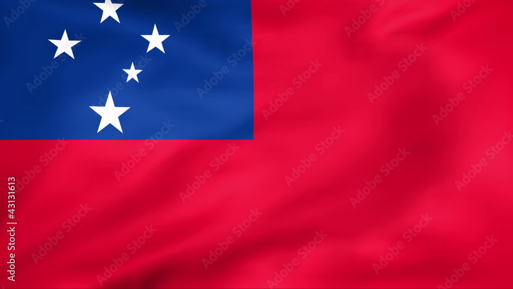 Developing the flag of Samoa Developing the flag of Samoa