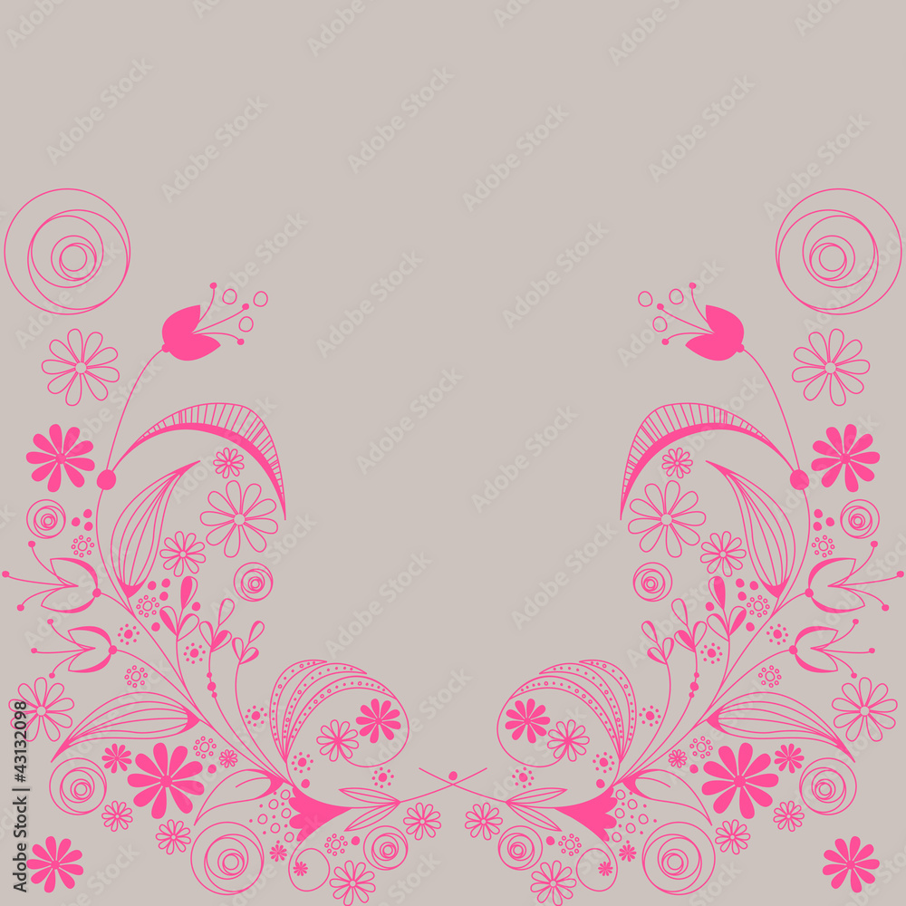 Beautiful floral romantic background