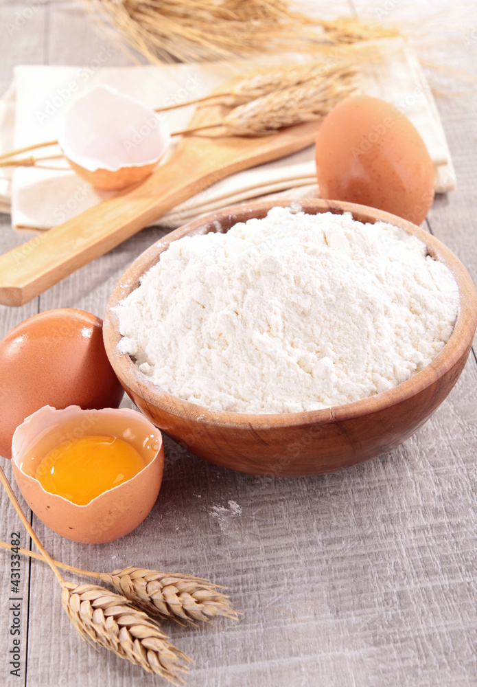 flour with ingredients flour with ingredients