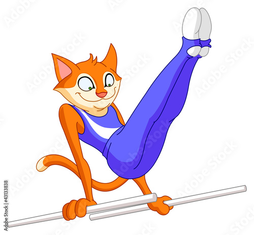 Male gymnast cat