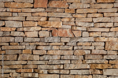 Wand aus Natursteine