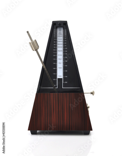 Canvas Print metronome on white background
