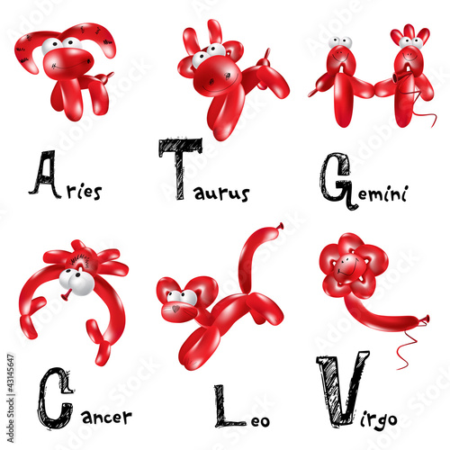 Zodiac of the balls