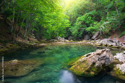 River deep in mountain