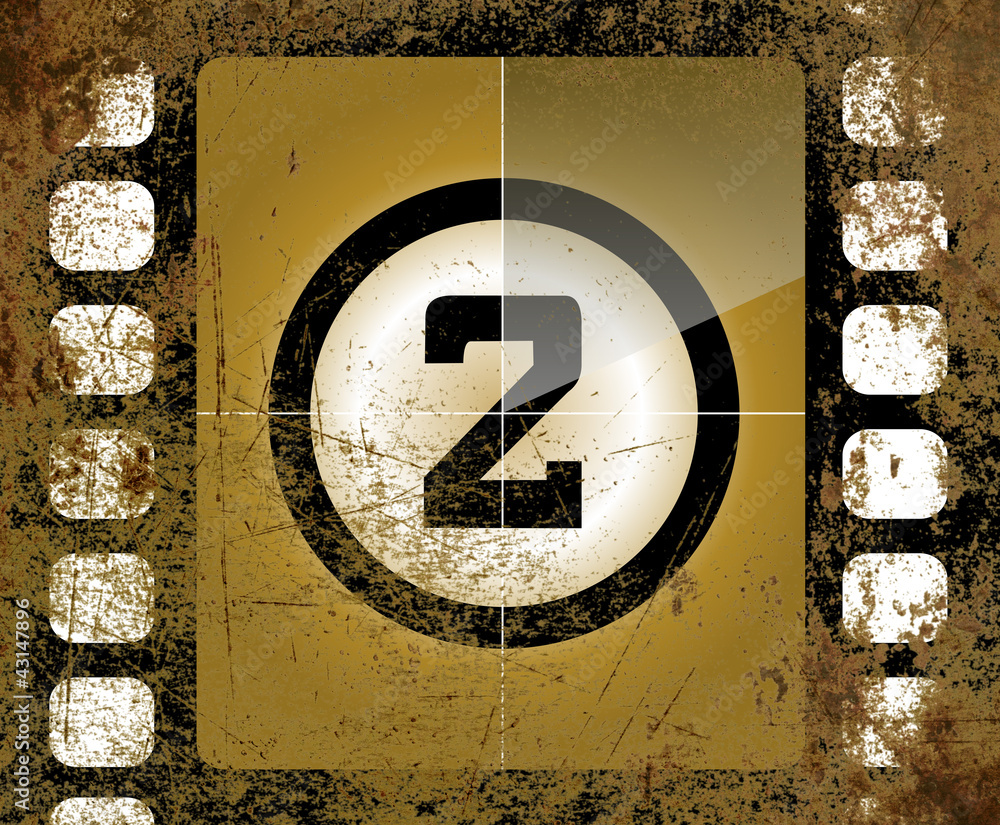 Naklejka premium Countdown