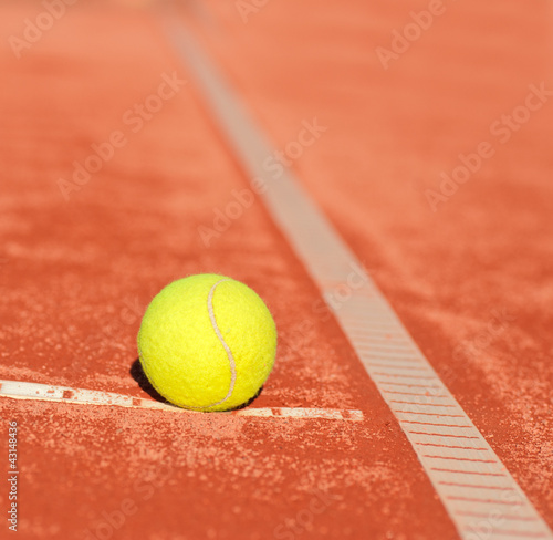 tennis ball near the out line © lusia83