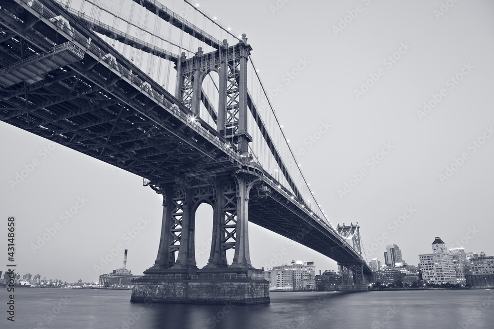 Naklejka premium Manhattan Bridge, Nowy Jork.