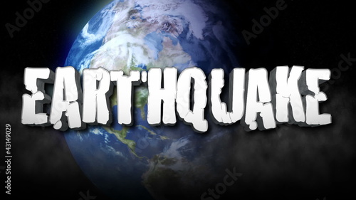 Earthquake Title 3D photo