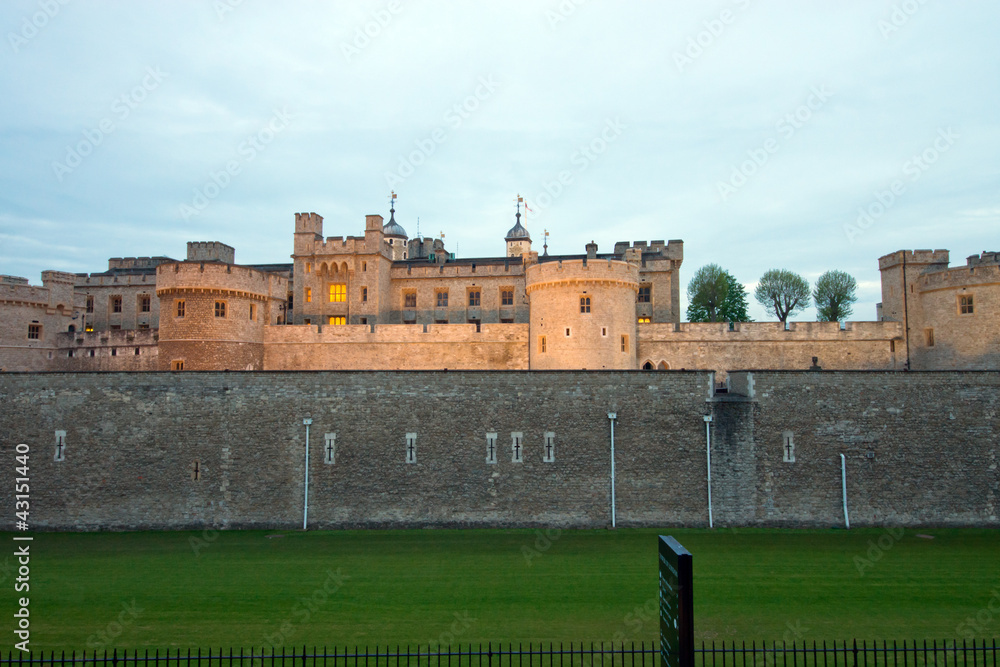 The Tower of London at dawn