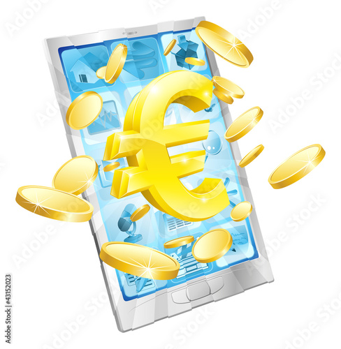 Euro money phone concept